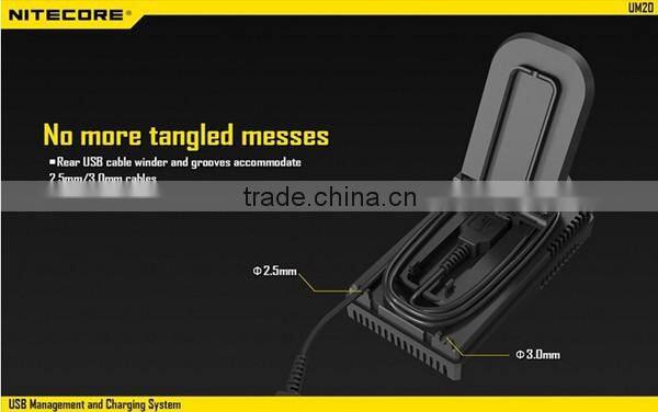LCD Smart Charger Nitecore UM 20 US/EU/UK/AU Plug Nitecore UM 20 charger UM 20 battery charger fit for 18650 rechargeable cells
