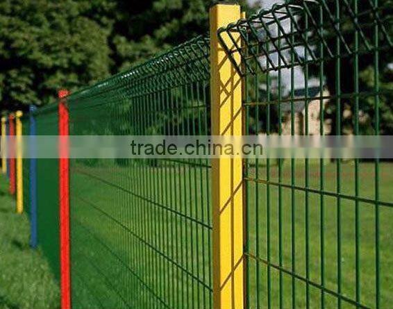 Temporary metal fence panel