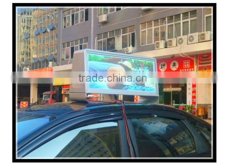 alibaba express china waterproof full color outdoor taxi top led display sign