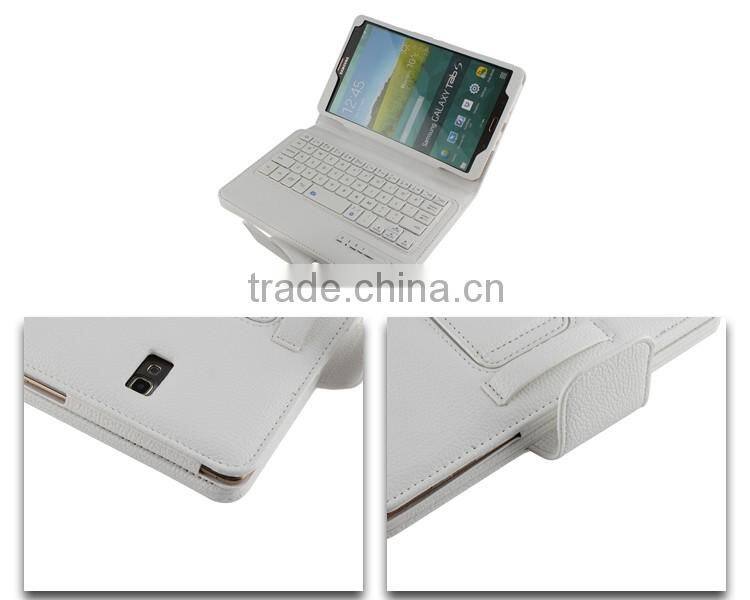 Litchi Texture Magnetic Flip Leather Keyboard Case for 8.4 inch Tablet PC