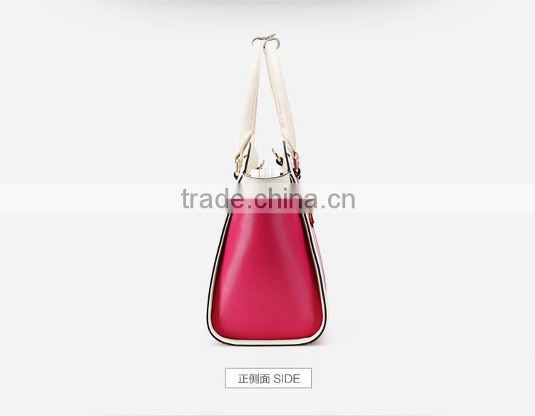 Western style handbag shoulder bag young ladies brand foxer bag pu leather