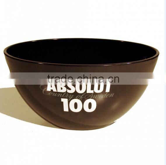 Large plastic acrylic champagne bowl ice bucket for party