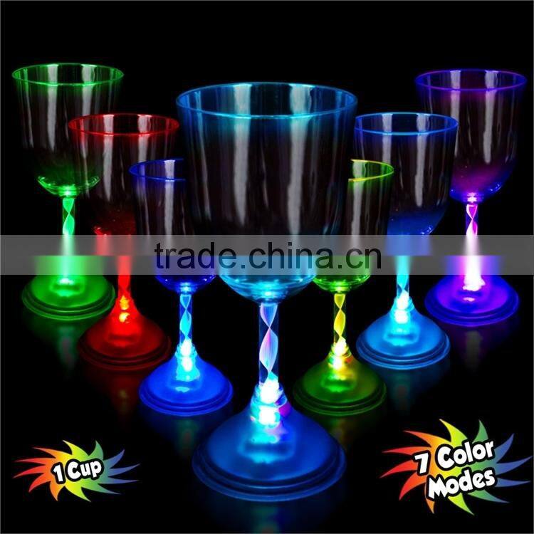 led Light up cups LED flashing wine glass