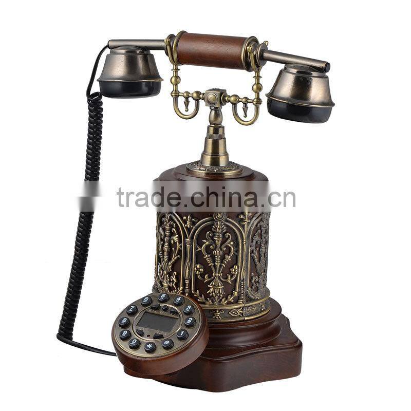old antiques corded telephone phone for home or hotel