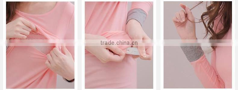 Long Sleeve Maternity Sleepwear for Pregnant Women Pajamas Sets