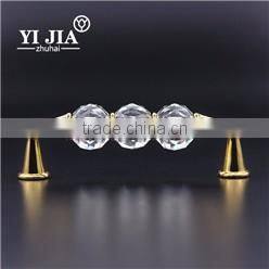 1 1/9 inch zinc base chrome plated amethyst glass knob