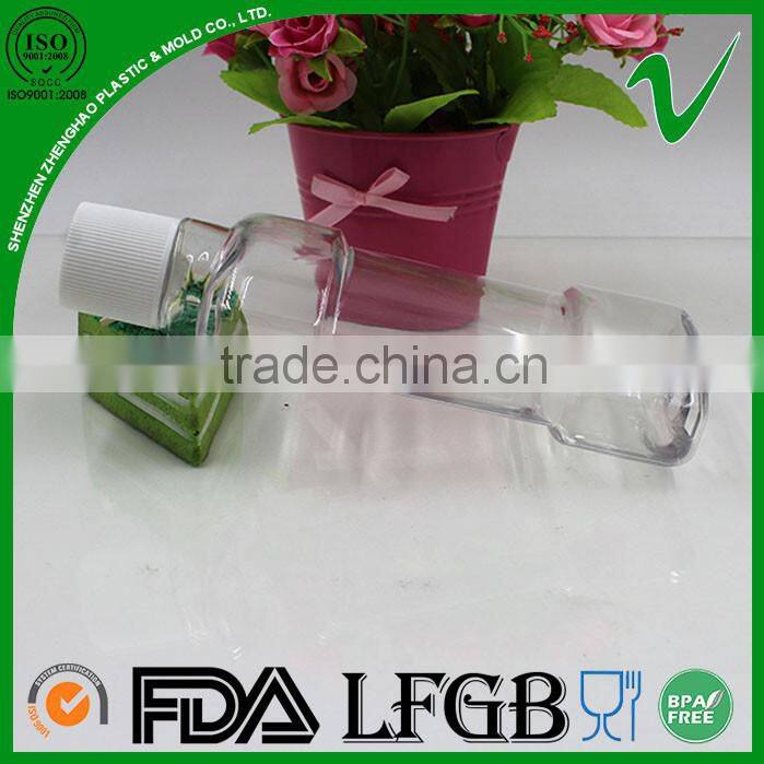 hot sale biodegradable PET mouthwash plastic bottle with white cap