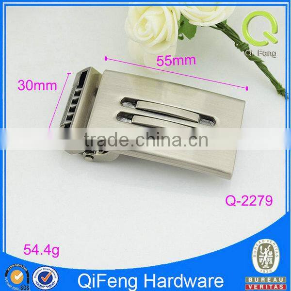 brushed nickle eco friendly metal accessory for garment men belt buckles