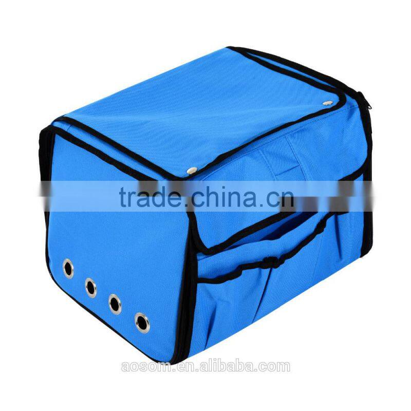 Pawhut Light Blue Collapsible Folding Soft Portable Pet Crate Carrier