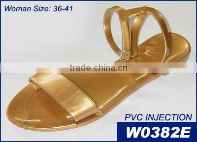 Transparent PVC Jelly Wedge Sandals