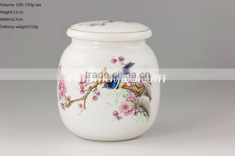Round Magie Tea canister Ceramic material 100-150g Tea