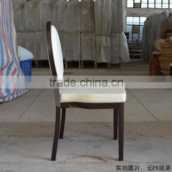 5 pcs Stacking Round Back Wood Imitation Hotel Chair