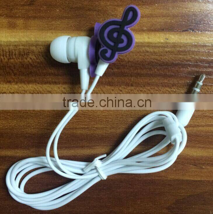 3D earphone with embossed logo for promotion