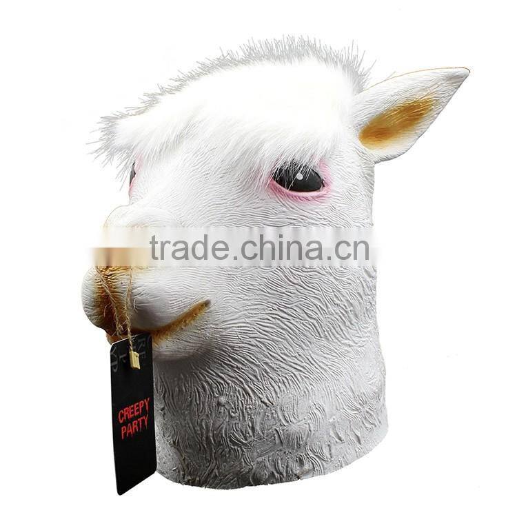 Party Animal Face Latex Mask Crossdresser for Masquerade