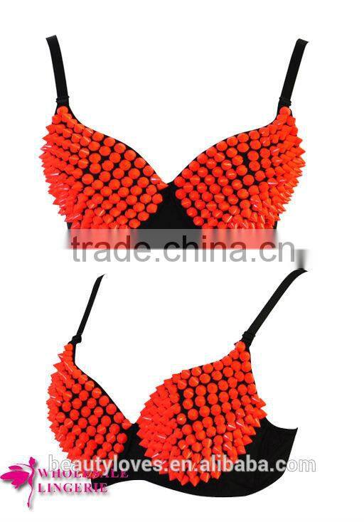 Gold RIVETS SPIKE BRA