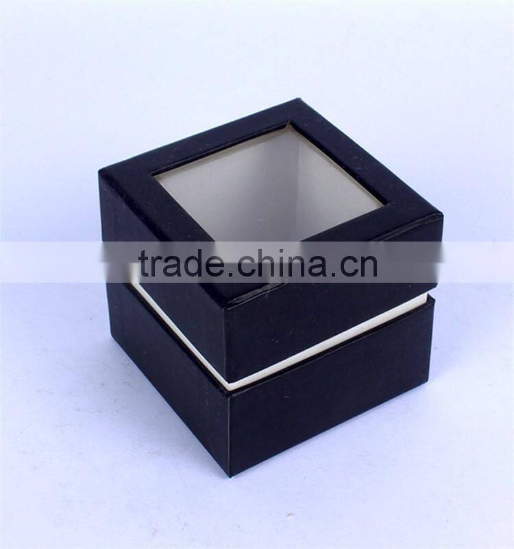 Custom cheap window jewelry packaging box with lid