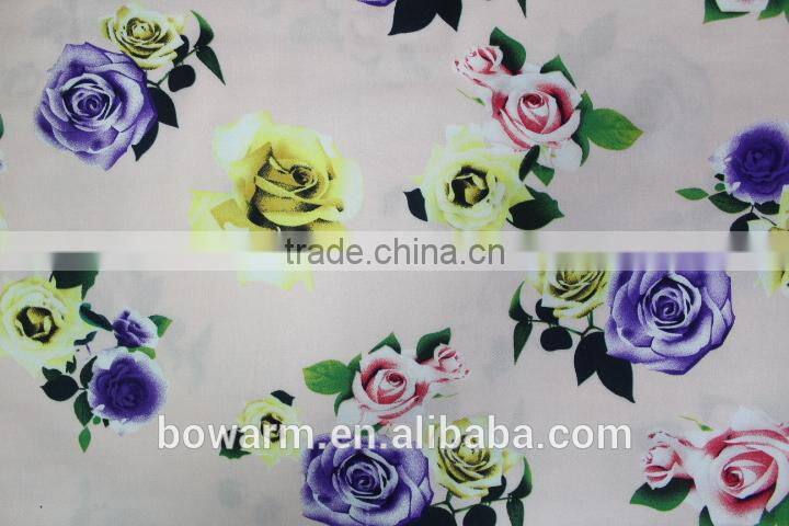 Rayon Satin Printed Fabric