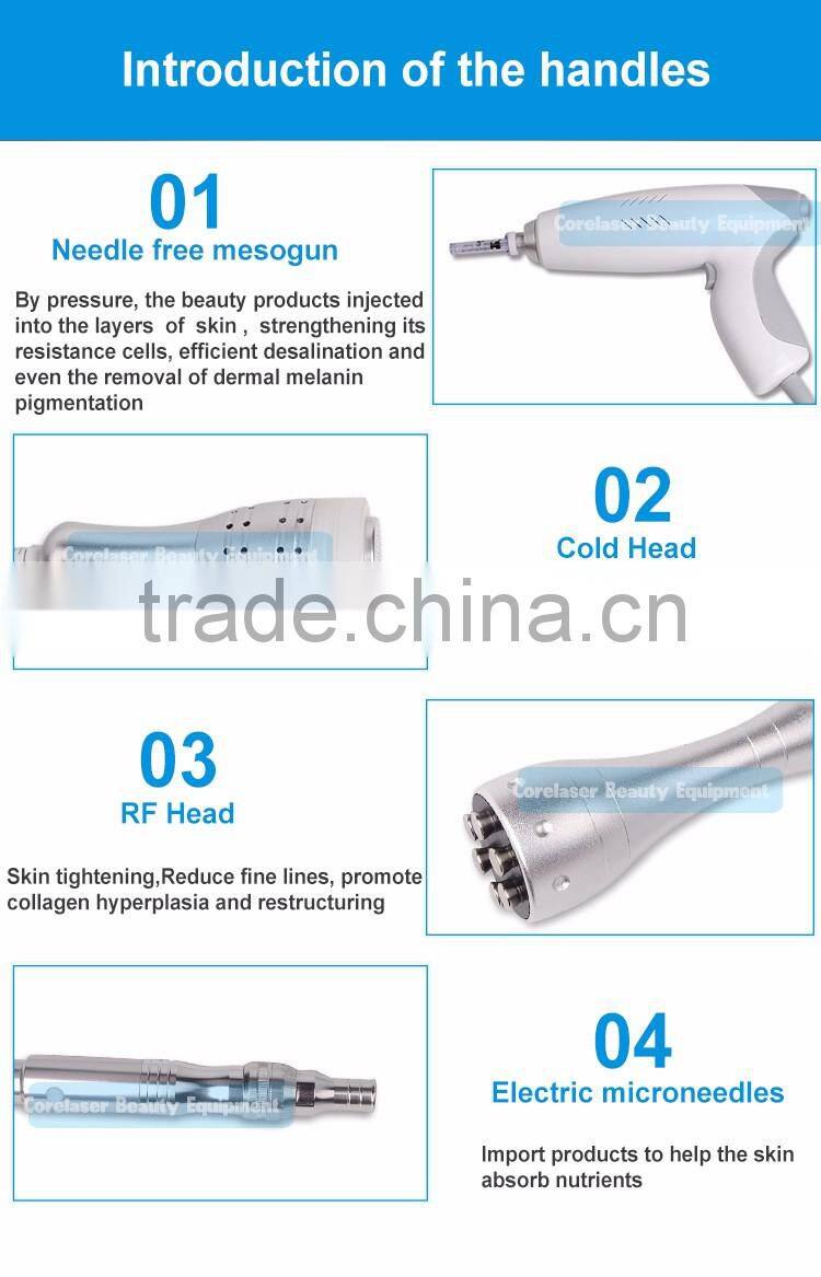2016 Factory facial skin moisture and nutrition to the skin deep needless vacuum meso injector mesotherapy gun