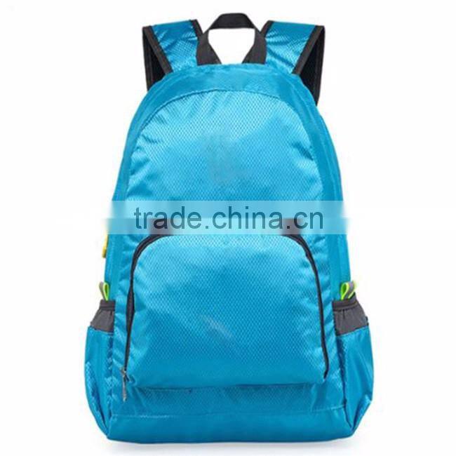 Hot sale high quality polyester foldable bcustom made backpacks