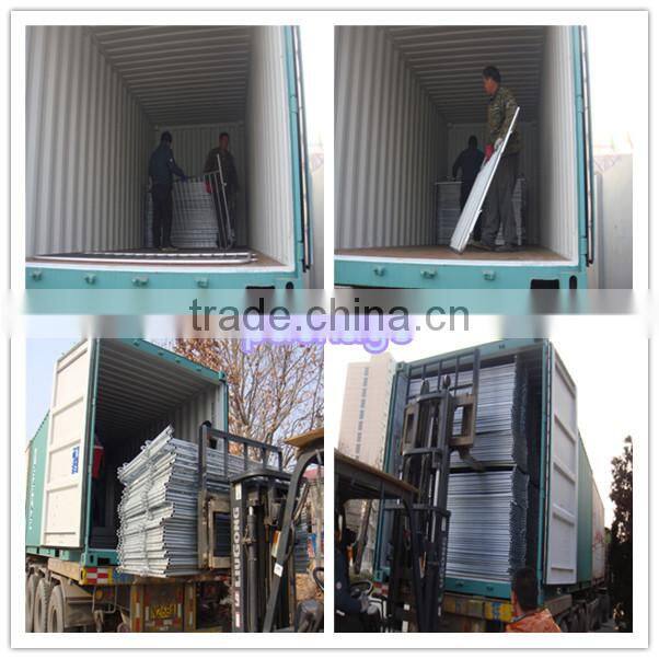 PVC coated welded wire mesh fence panels in 6 gauge.