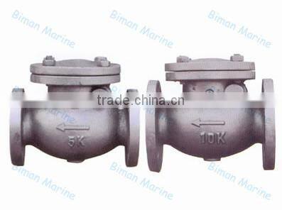 MARINE CAST IRON 10Kgf/cm2 SWING CHECK VALVES
