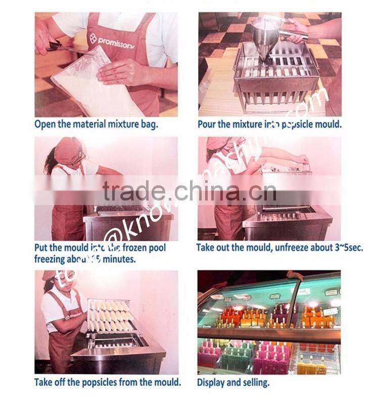 304 stainless steel single moldes popsicle making machine for sale