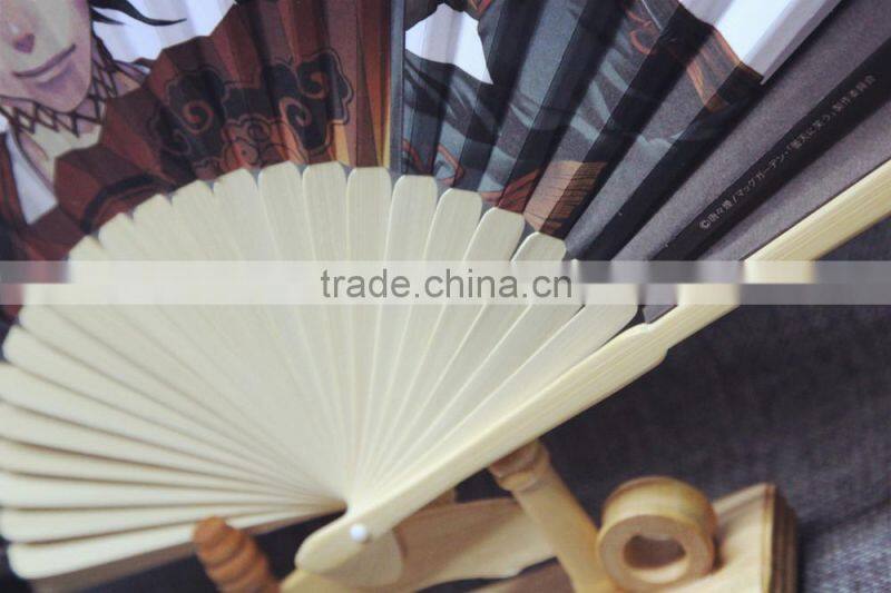hot sale customized paper bamboo fan for gifts and wedding promotional gift