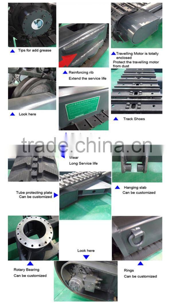 280*72 /400*72.5*74 small harvester rubber track for combine machinery