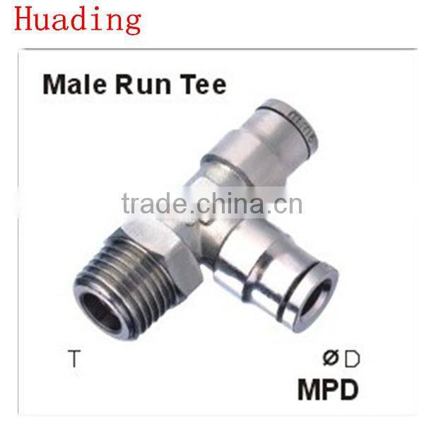 quick connect fitting , male run tee air fitting , quick pneumatic fitting