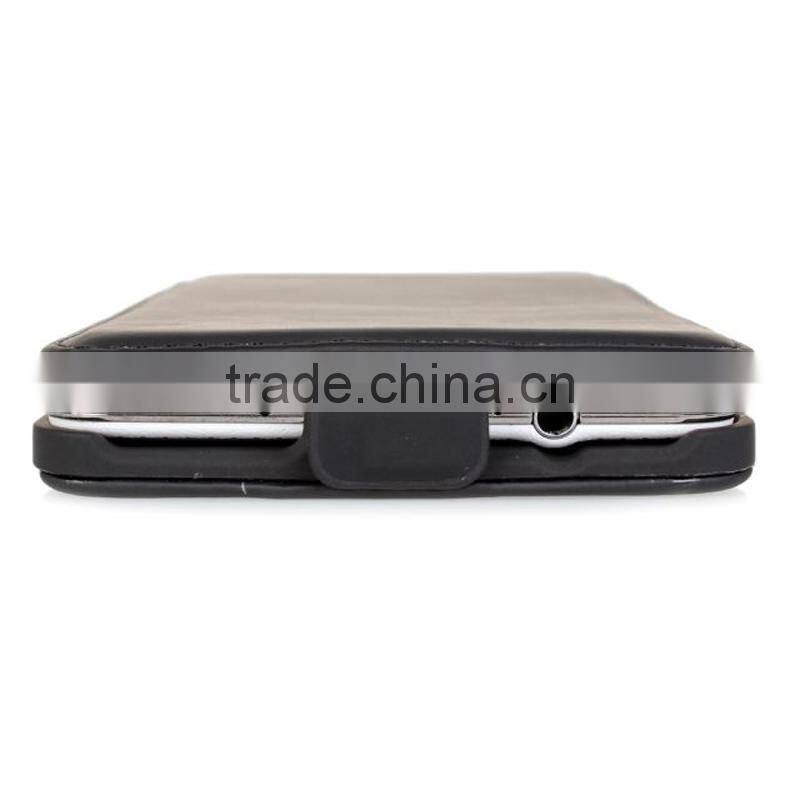 leather flip mobile phone case For samsung galaxy note3 N9000 PU with stand