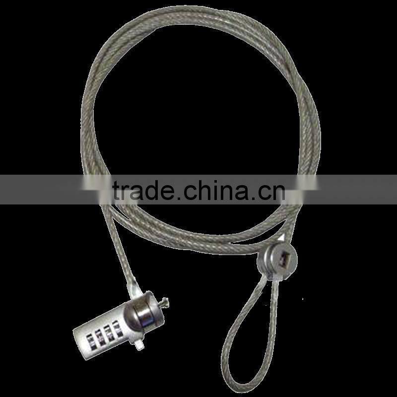 1.2m security laptop Notebook PC Lock Cable Chain with Password