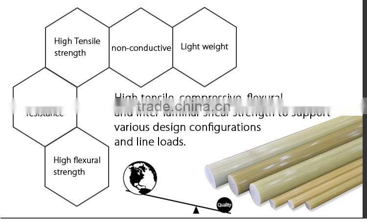 corrosion-resistant light weight epoxy fiberglass rod
