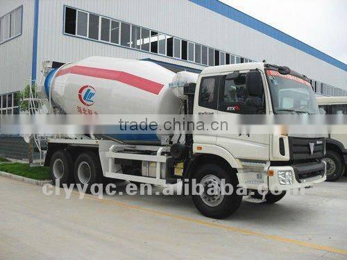 FOTON Auman 4x2 concrete mixer truck with 10M3 tanker mixer truck for sale