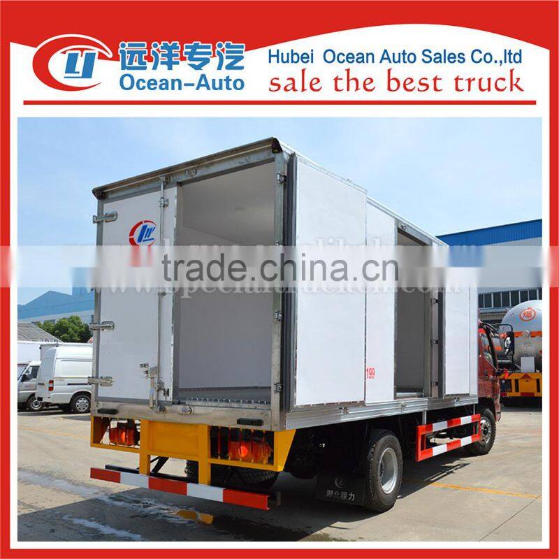 Foton manual gearbox 8ton refrigerated van trucks sale