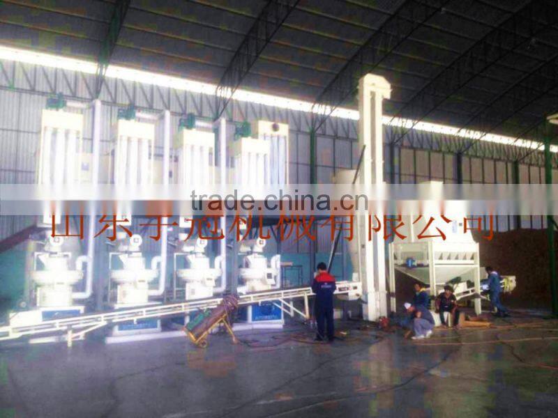 vertical ring die sawdust wood pellet machine with 6mm or 8mm sawdust pellet