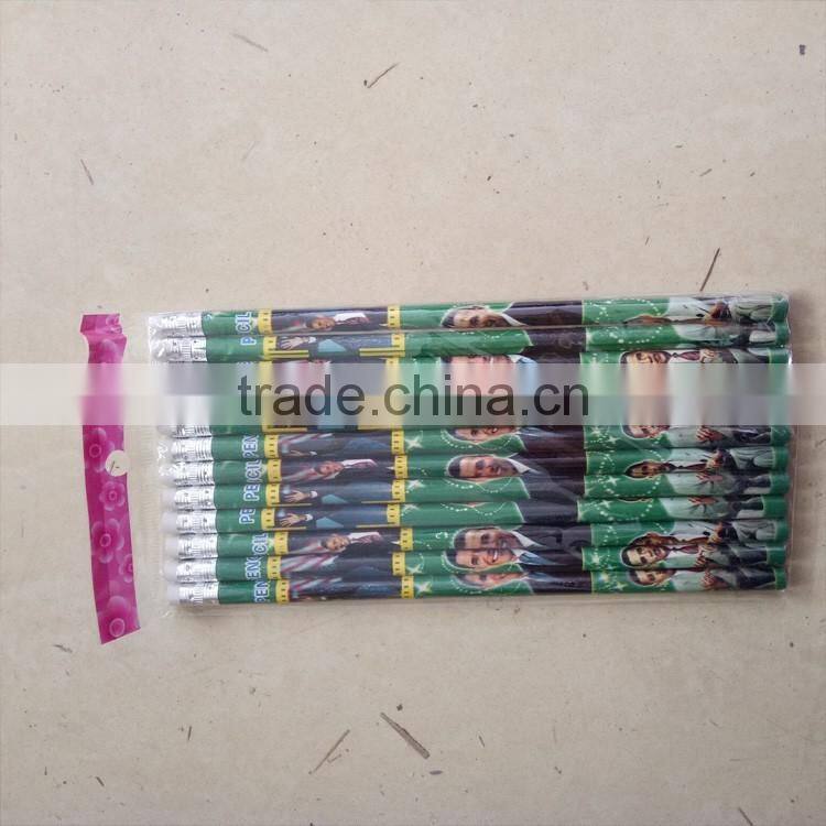 low price standard HB wooden pencils set for writing