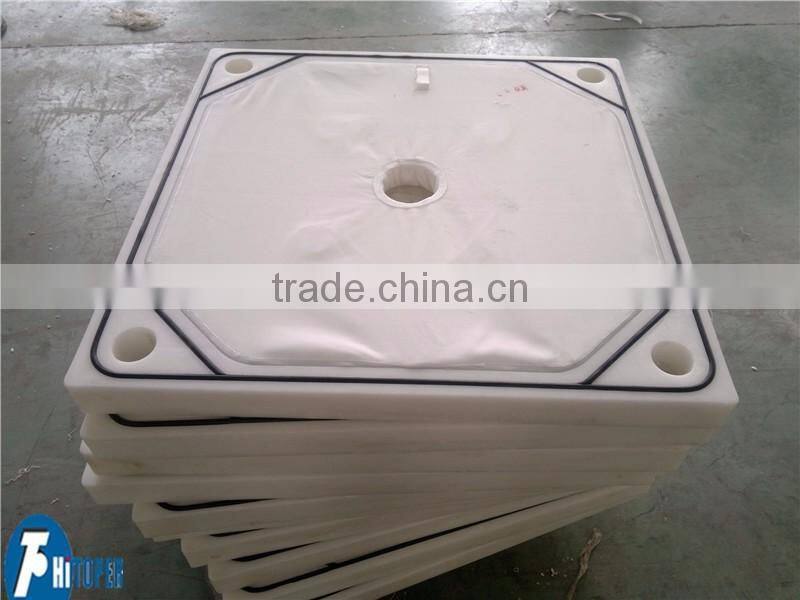 PP material high pressure filter plate with filter cloth sealed