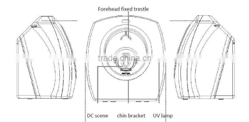 Hot sale portable skin analyzer machine 3D magic mirror skin test machine