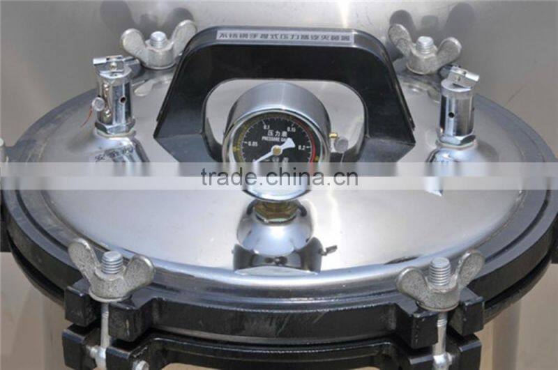 Portable mini autoclave, manual type steam sterilizer