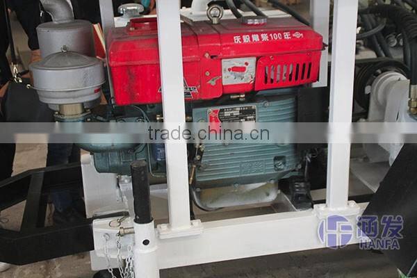 HF120W 120m water well trailer mounted drilling rig , cheap water well drilling rig