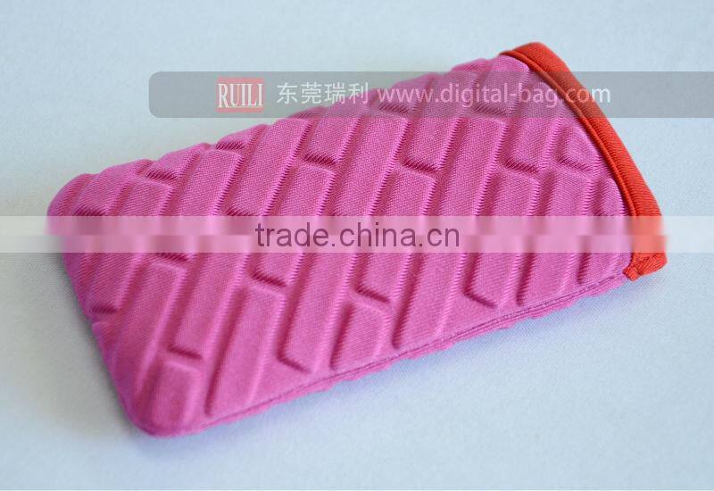 Purple fancy mobile phone bag/pouch for girls