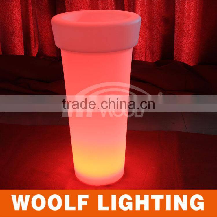 commercial led lighted planters pots