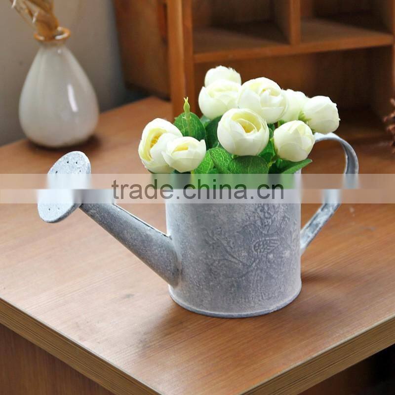alibaba top seller indoor decorative antique garden metal watering can for home deco