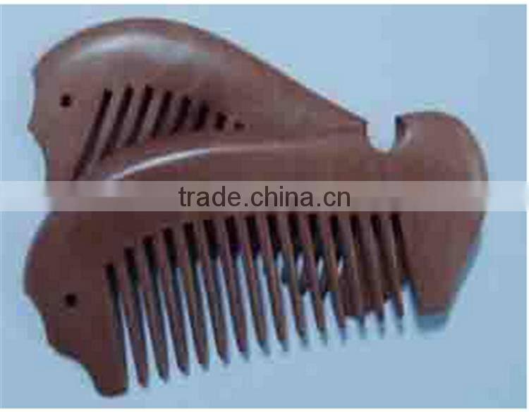 Fine-tooth with Anti-static for Detangling Curly Sea Horse Hair and Beard Comb Pocket Wood Comb