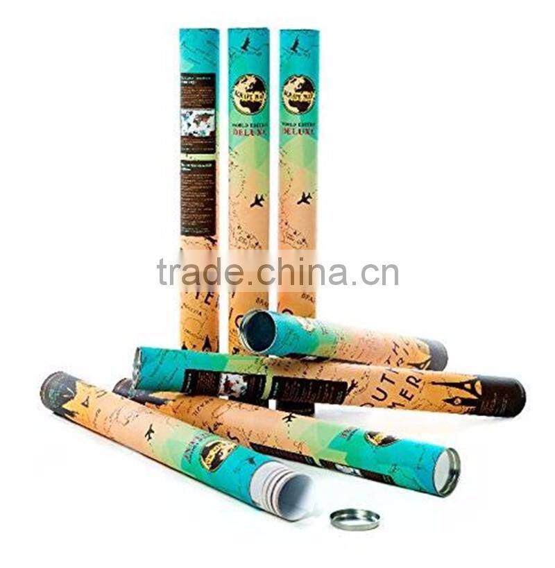 Scrape Map World Map Personalized Scrape off XL Size Unique and Large World Map Poster with a Layer AMA-16