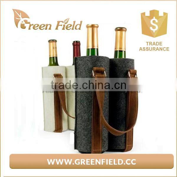 Wholesale fabric wine bottle felt wine cooler bag