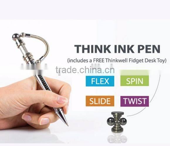 Cheap Factory Wholesale Think Ink Pen, Pressure Release Toy Magnetic Metal Fidget Pen