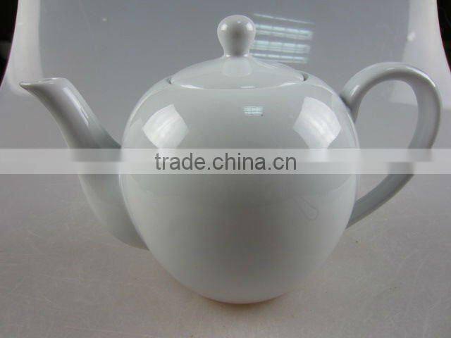 Stock white porcelain tea coffee pot
