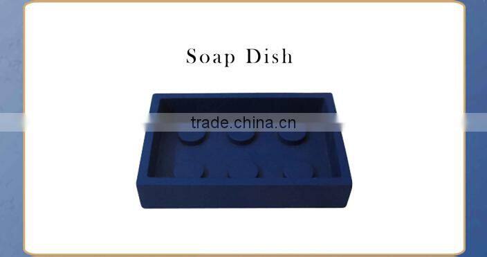 EA0812 blue resin wholesale bathroom accessory set
