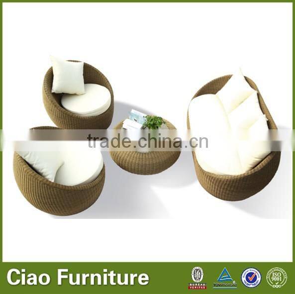 Round sharp outdoor sofa lounger outdoor furniture garden